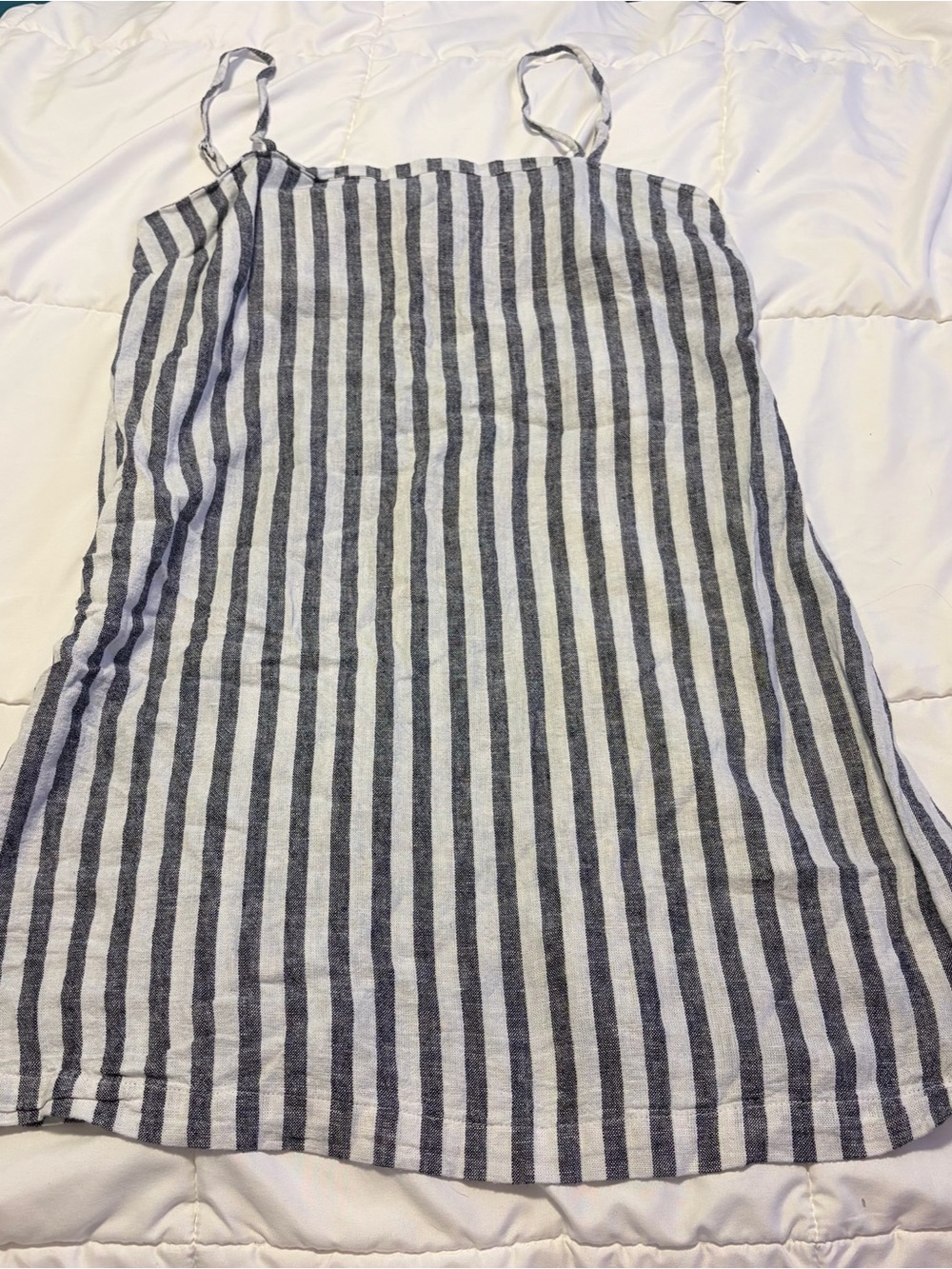 NWOT A NEW DAY linen stripe dress